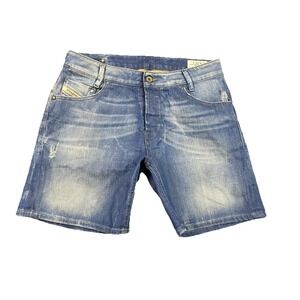 Vintage Diesel Denim Shorts Clevy Mens 29 Blue 2000s Y2K Skater 90s Streetwear